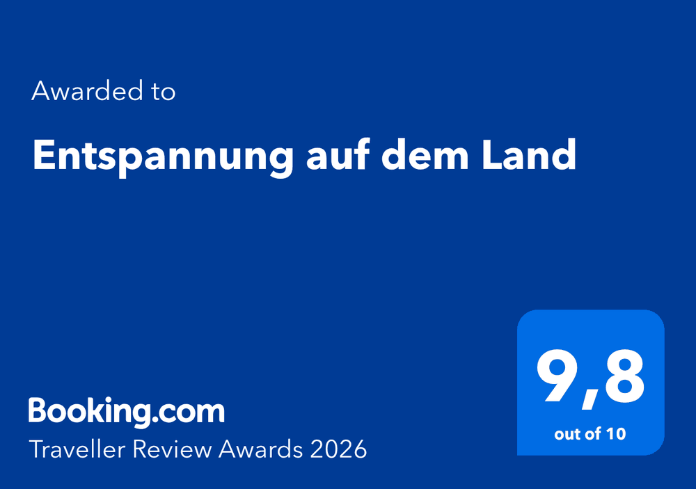 Booking.com Traveller Review Award 2026 – ausgezeichnet mit 9,8 von 10 Punkten